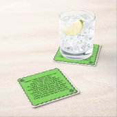 Irish Blessing Drink Coasters Kartonnen Onderzetters (Insitu)