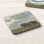 Irish Blessing Farmland Foto Bier Onderzetter (Linkerzijde)