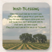 Irish Blessing Farmland Foto Bier Onderzetter (Voorkant)