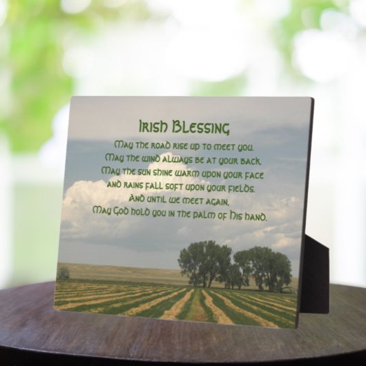 Irish Blessing Farmland Foto Fotoplaat