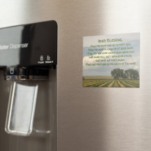 Irish Blessing Farmland Photo Magnetic Kaart