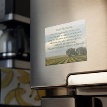 Irish Blessing Farmland Photo Magnetic Kaart