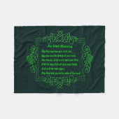Irish Blessing Fleece Blanket Deken (Voorkant (Horizontaal))