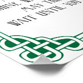 Irish Blessing for Bikers grappige motorfiets Poster (Hoek)