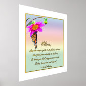 Irish Blessing for Girl Folie Text Print Poster (Laagn)