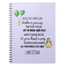 Irish Blessing for Goddochter Teen of Child Named Notitieboek