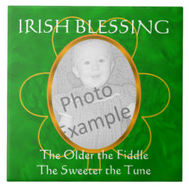 Irish Blessing - Foto Lijst - The Older the Fiddle Tegeltje