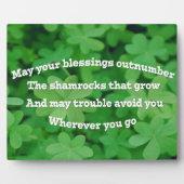 Irish Blessing Fotoplaat (Voorkant)