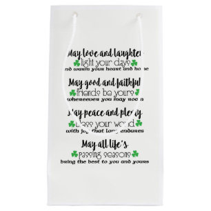 Irish Blessing Gift Bag Klein Cadeauzakje
