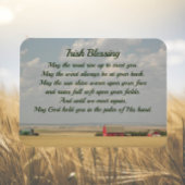 Irish Blessing Golden Wheat Fields Foto Magneet