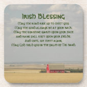 Irish Blessing Gouden Tarwevelden Bier Onderzetter (Voorkant)