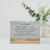 Irish Blessing Gouden Tarwevelden Briefkaart (Staand voorkant)