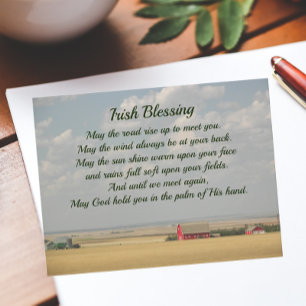 Irish Blessing Gouden Tarwevelden Briefkaart
