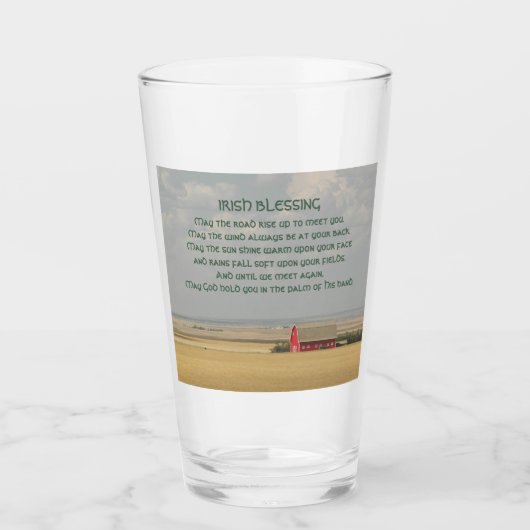 Irish Blessing Gouden Tarwevelden Glas (Voorkant)