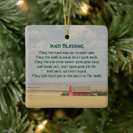 Irish Blessing Gouden Tarwevelden Keramisch Ornament