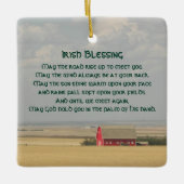 Irish Blessing Gouden Tarwevelden Keramisch Ornament (Voorkant)