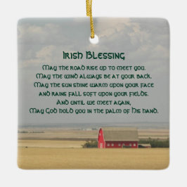 Irish Blessing Gouden Tarwevelden Keramisch Ornament