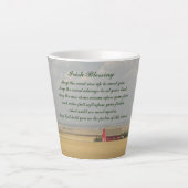 Irish Blessing Gouden Tarwevelden Latte Mok (Voorkant)