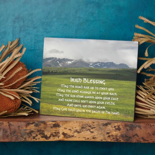 Irish Blessing Green Valley Foto Fotoplaat (Zijkant)