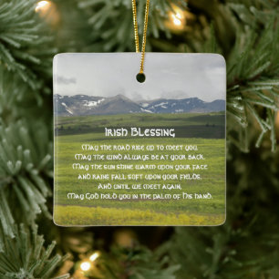 Irish Blessing Green Valley Foto Keramisch Ornament