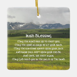 Irish Blessing Green Valley Foto Keramisch Ornament