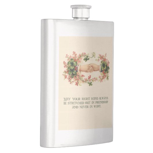 Irish Blessing, Hands and Shamrocks Flacon (Rechts)