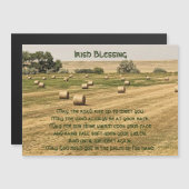 Irish Blessing Hay Bales in een veld Magnetische K (Voorkant / Achterkant)