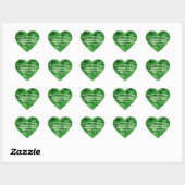 Irish Blessing Heart Sticker (Vel)