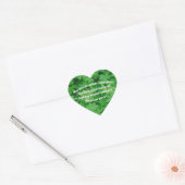 Irish Blessing Heart Sticker (Envelop)