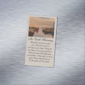 Irish Blessing Heartfelt Condolences with Reds Magnetisch Visitekaartje (Voorbeeld)