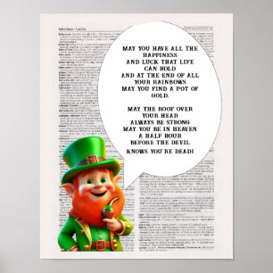 Irish Blessing Het dak boven je hoofd Poster
