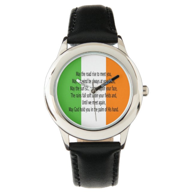 Irish Blessing Horloge (Voorkant)