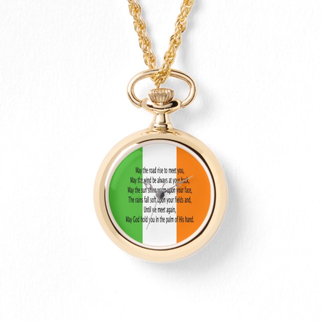 Irish Blessing Horloge (Voorkant)