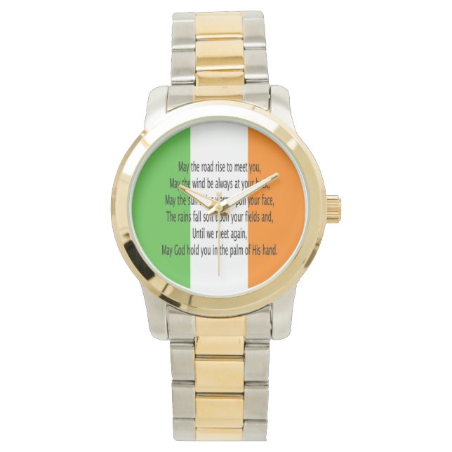 Irish Blessing Horloge (Voorkant)
