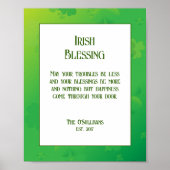 Irish Blessing Housewarming Gift Poster (Voorkant)