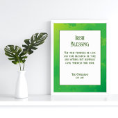 Irish Blessing Housewarming Gift Poster