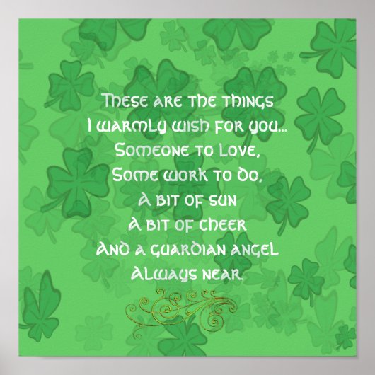 Irish Blessing - Iemand naar liefde Poster (Voorkant)
