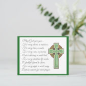 Irish Blessing II Briefkaart (Staand voorkant)