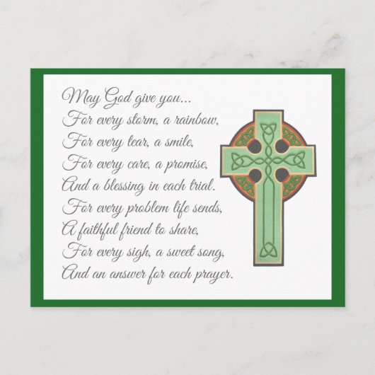 Irish Blessing II Briefkaart (Voorkant)