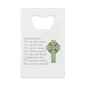 Irish Blessing II Creditkaart Flessenopener (Achterkant)