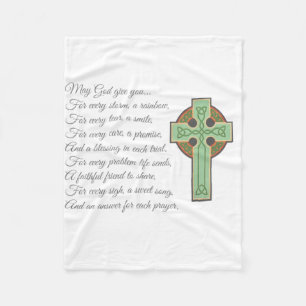 Irish Blessing II Fleece Deken