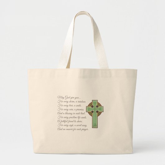 Irish Blessing II Grote Tote Bag (Voorkant)