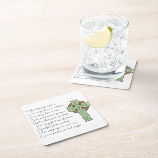 Irish Blessing II Kartonnen Onderzetters (Insitu)