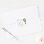 Irish Blessing II Vierkante Sticker (Envelop)