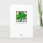 IRISH BLESSING/ KAART (Achterkant)