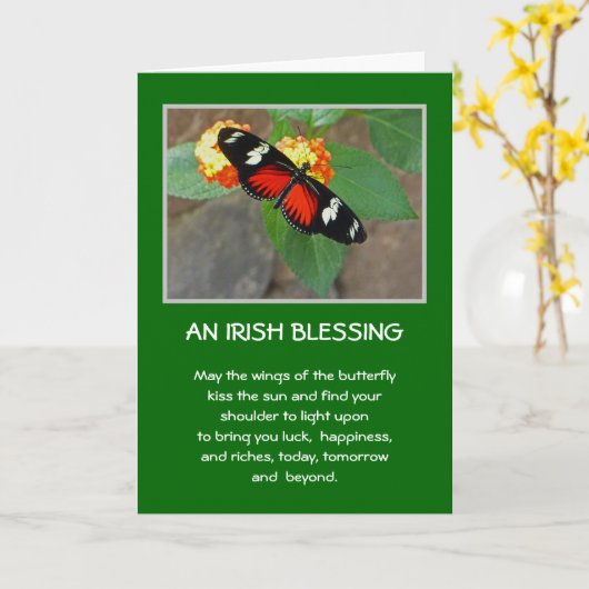 IRISH BLESSING/ KAART (Gele Bloem)