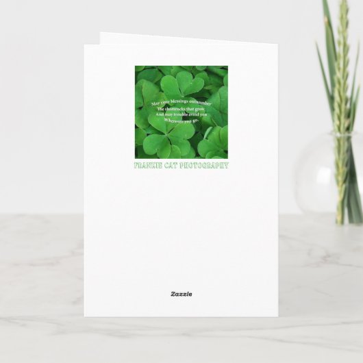 Irish Blessing Kaart (Achterkant)