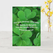 Irish Blessing Kaart (Gele Bloem)