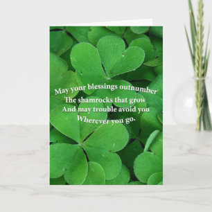 Irish Blessing Kaart