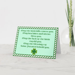 Irish Blessing Kaart